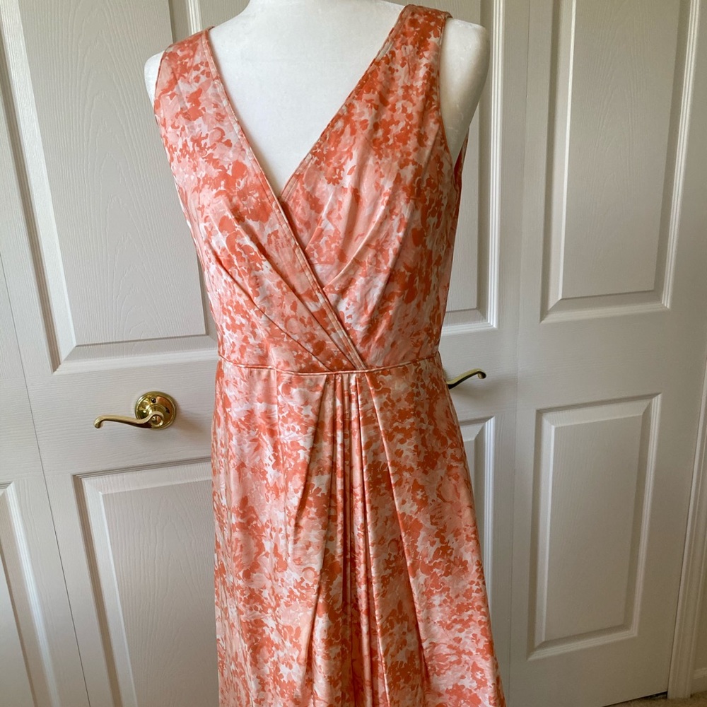 Ruched V-neck dress
